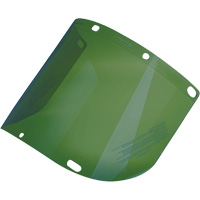Dynamic Formed Faceshield, Polycarbonate, Green Tint Quali-T-Solutions
