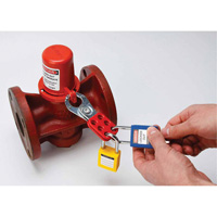 Housse de s&eacute;curit&eacute; pour fontaine et dispositif de cadenassage pour robinet &agrave; tournant, Ensemble Vanne/Robinet &agrave; eau Quali-T-Solutions