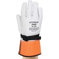 96-003 High Voltage Leather Protector Gloves, Size 8, 12" L Quali-T-Solutions