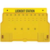 Trilingual Covered Lock Station, None Padlocks, 10 Padlock Capacity, Padlocks Not Included Quali-T-Solutions