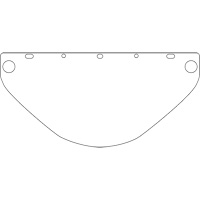 Dynamic Universal Fit Safety Visor, Polycarbonate, Clear Tint Quali-T-Solutions