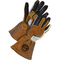 Gants de soudage &agrave; l'arc MIG Gander Brand, Cuir fleur de vache, Taille T-petit Quali-T-Solutions