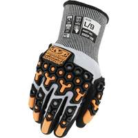 SpeedKnit M-Pact&reg; Cut-Resistant Impact Gloves, Size 7/Small, 18 Gauge, Nitrile Coated, HPPE/Tungsten Shell, ASTM ANSI Level A5/EN 388 Level E Quali-T-Solutions
