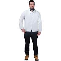 Chemise jetable, Microporeux, Petit, Blanc Quali-T-Solutions