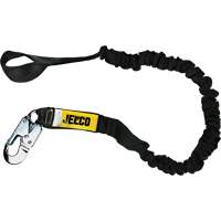 Arc Flash Shock Absorbing Lanyard, 6', Locking Snap Hook Center, Choke-Off Loop Leg Ends, Nylon Quali-T-Solutions