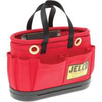 Seau avec aimant pour travail en hauteur, 14" lo x 7" la x 10" h, Toile, Rouge Quali-T-Solutions