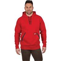 Chandail &agrave; capuchon lourd, Hommes, Petit, Rouge Quali-T-Solutions