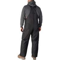 GridIron Regular Length Zip-To-Thigh Bib Overall, Men's, Large, Black Quali-T-Solutions