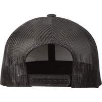 Casquette &agrave; patte pressionn&eacute;e GridIron, Noir, Coton/Nylon/Polyester Quali-T-Solutions