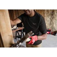 Hybrid Work Tee Shirt, Men's, Small, Black Quali-T-Solutions