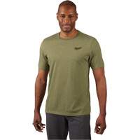 Hybrid Work Tee Shirt, Men's, Small, Green Quali-T-Solutions