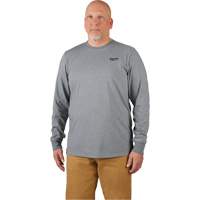 Hybrid Work Tee Shirt, Men's, Small, Grey Quali-T-Solutions