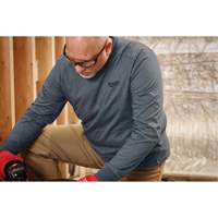 Hybrid Work Tee Shirt, Men's, Small, Blue Quali-T-Solutions