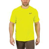 Chandail l&eacute;ger &agrave; haute visibilit&eacute; Workskin, Hommes, Petit, Jaune Quali-T-Solutions