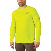 Chandail l&eacute;ger &agrave; haute visibilit&eacute; Workskin, Hommes, Petit, Jaune Quali-T-Solutions