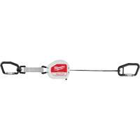 Longe doutil &agrave; connexion rapide, R&eacute;tractable, Mousqueton double Quali-T-Solutions