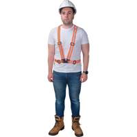 Harnais pour la circulation, Orange haute visibilit&eacute;, Couleur r&eacute;fl&eacute;chissante Argent, Moyen Quali-T-Solutions