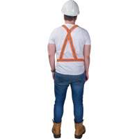 Harnais pour la circulation, Orange haute visibilit&eacute;, Couleur r&eacute;fl&eacute;chissante Argent, Moyen Quali-T-Solutions
