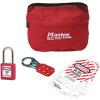 Trousse de cadenassage personnalis&eacute;e avec cadenas en thermoplastique Zenex, 6 composants compris Quali-T-Solutions