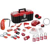 Premier Lockout Kit with Zenex Thermoplastic Locks, Electrical/Valve Kit, 27 Components Quali-T-Solutions