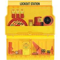 Premier Valve & Electrical Deluxe Lockout Station, None Padlocks, 32 Padlock Capacity, Padlocks Not Included Quali-T-Solutions