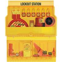 Premier Valve & Electrical Deluxe Lockout Station, Thermoplastic Padlocks, 32 Padlock Capacity, Padlocks Included Quali-T-Solutions