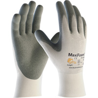 ATG MaxiFoam&reg; Premium Seamless Knit Gloves, Large, Nitrile Coating, 15 Gauge, Nylon Shell Quali-T-Solutions