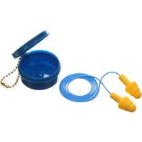 E-A-R Ultrafit Premolded Earplugs, Corded, Pair - Plastic Case, 25 dB NRR, One-Size Quali-T-Solutions