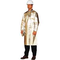 Long tablier/sarrau de protection thermique ALM 300, 48" lo, Fibre de verre aluminis&eacute;e Quali-T-Solutions