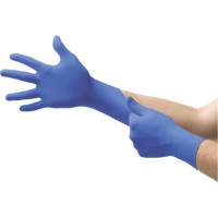 Gants Microflex N85, T-petit, Nitrile, 3,5 mils, Sans poudre, Bleu, Classe 2 Quali-T-Solutions