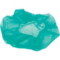 Bonnets bouffants, Polypropyl&egrave;ne, 21", Vert Quali-T-Solutions