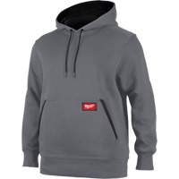 Chandail &agrave; capuchon d&eacute;paisseur moyenne, Hommes, Petit, Gris Quali-T-Solutions
