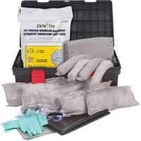 Trousses contre les d&eacute;versements dans une boîte &agrave; outils, Universel, Bac, Absorbance de 31 gal. US Quali-T-Solutions