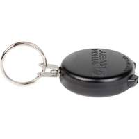 Amarre en c&acirc;ble d'acier pour outil, R&eacute;tractable, Porte-cl&eacute; Quali-T-Solutions