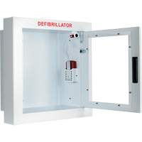 Semi-Recessed Large Cabinet with Alarm, Zoll AED Plus&reg;/Zoll AED 3/Cardio-Science/Physio-Control For, Non-Medical Quali-T-Solutions