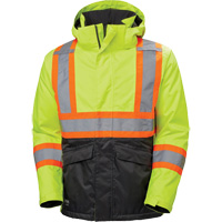 Alta Winter Jacket, Polyester, Black/High Visibility Lime-Yellow, Small Quali-T-Solutions