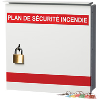 Boîte pour plan de s&eacute;curit&eacute; en cas d'incendie Quali-T-Solutions