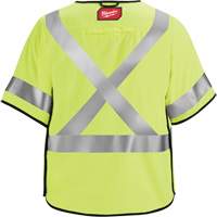 Gilet de s&eacute;curit&eacute; &agrave; maille d&eacute;tachable, Noir/Jaune lime haute visibilit&eacute;, Moyen/Petit Quali-T-Solutions