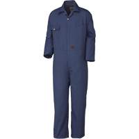 515T Coveralls with Zipper, Men's, Navy Blue, Size 40 Quali-T-Solutions