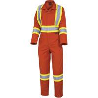 5514W Women's Safety Coveralls, X-Small, High Visibility Orange Quali-T-Solutions
