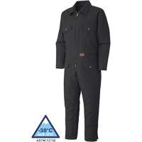 520A Quilted Duck Coveralls, Men's, Black, Size Small Quali-T-Solutions