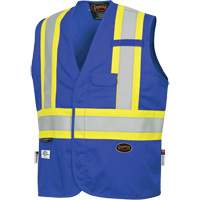 7730 FR-Tech&reg; Flame-Resistant Arc Safety Vest, Small, Royal Blue, 10 cal/cm² Quali-T-Solutions