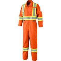 7702T FR-Tech&reg; Arc-Rated Coverall, Size 40 (Tall), High Visibility Orange, 10 cal/cm² Quali-T-Solutions