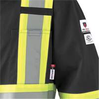 7702BKT FR-Tech&reg; Arc-Rated Coverall, Size 40 (Tall), Black, 10 cal/cm² Quali-T-Solutions