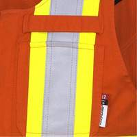 7712 FR-Tech&reg; Flame-Resistant Overalls, Small, High Visibility Orange Quali-T-Solutions