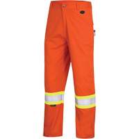 7763 FR-Tech&reg; 88/12 Arc Rated High-Visibility Safety Pants, 30, x 30, High Visibility Orange, 9.7 cal/cm² Quali-T-Solutions