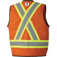 7732 FR-Tech&reg; Flame-Resistant Arc Surveyor's Vest, Small, High Visibility Orange, 9.7 cal/cm² Quali-T-Solutions