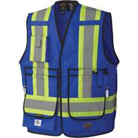 7733 FR-Tech&reg; Flame-Resistant Arc Surveyor's Vest, Small, Royal Blue, 9.7 cal/cm² Quali-T-Solutions