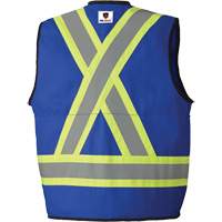 7733 FR-Tech&reg; Flame-Resistant Arc Surveyor's Vest, Small, Royal Blue, 9.7 cal/cm² Quali-T-Solutions