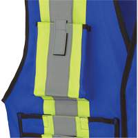 7733 FR-Tech&reg; Flame-Resistant Arc Surveyor's Vest, Small, Royal Blue, 9.7 cal/cm² Quali-T-Solutions